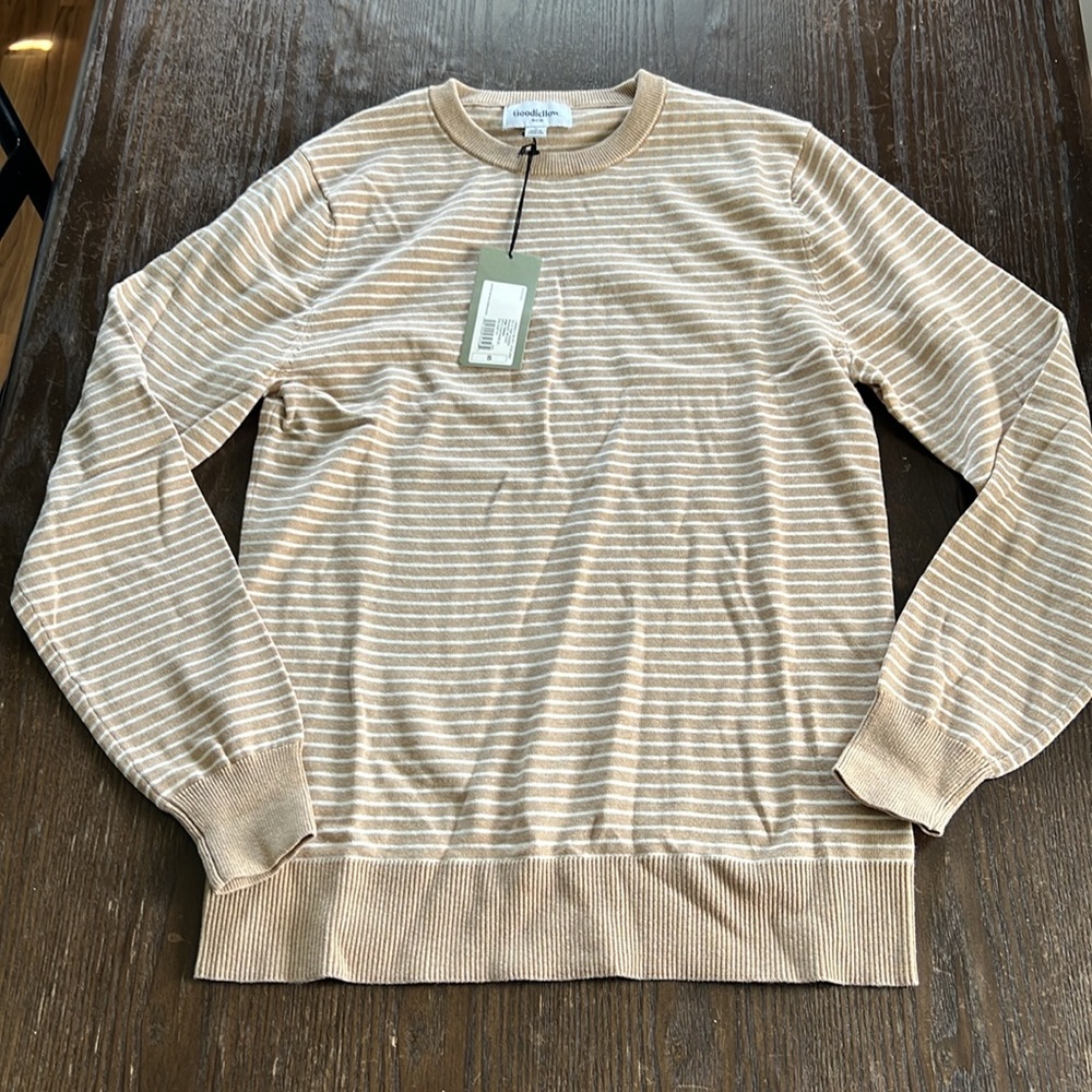 New Mens Goodfellow Long Sleeve Crew Neck Sweater - Picture 2 of 7